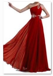 Bodenlanges Kleid rot